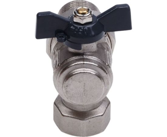 Шаровой кран со сгоном AQUALINK угловой, вн-нар 1/2 LU B бабочка 1171 – изображение 2