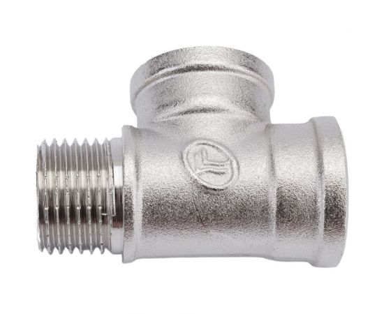 Тройник DOUBLE-LIN резьбовой латунный вр/вр/нр - 1/2" LL6121 (1/2") – изображение 2