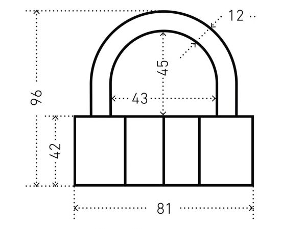 Навесной замок Аллюр ВС2-21С 12 мм 986 – изображение 2
