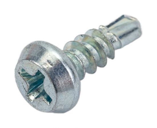 Саморез Качественный крепеж 3,8х11 полуцилиндр, оцинкованный сверло 750 шт 0300073 КЧ – изображение 2