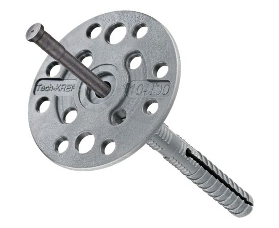 Дюбель для теплоизоляции с пластиковым гвоздём 10х100, 1000шт - накл. Tech-Krep IZO 124884 – изображение 3