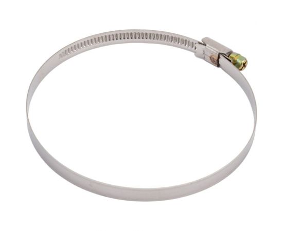 Червячный хомут РОССНА 90х110 мм 4 3/8"" нержавеющая сталь, винт, 5 шт. Р860718 DIY – изображение 3