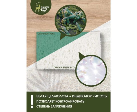 Губки для кухни Youll love Coconut Cellulose 2 шт, Planeta Eco 75557 – изображение 3