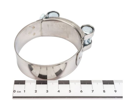 Силовой хомут Nord-Yada Д: 56-59 мм, Ш: 22 мм, Т: 0,6 мм, болт: М6х60, нерж. сталь 902886 – изображение 4