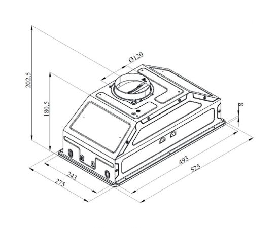 Вытяжка MONSHER INHIT 60 Acier 76421 – изображение 4