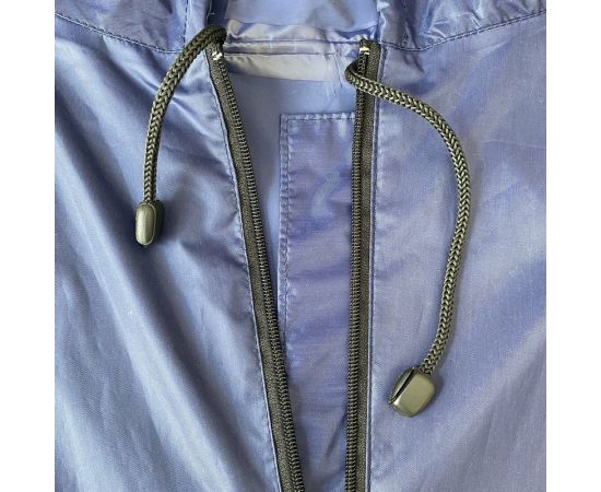 Многоразовый плащ-дождевик на молнии с ПВХ покрытием Грандмастер синий, р.52-54, рост 170-176 610866 – изображение 6