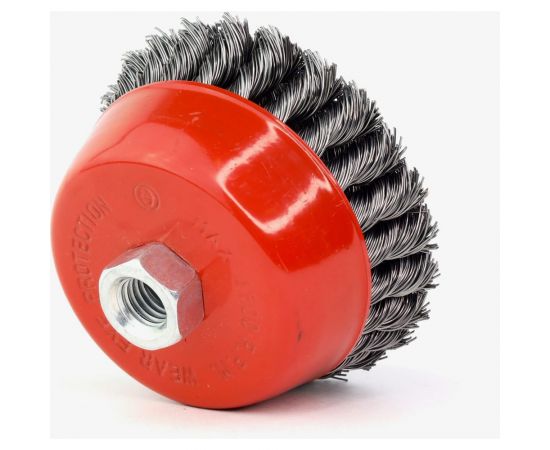Щетка чашечная 9-102 100 мм, M14, ворс жгутовая сталь 0.50 мм для УШМ ОСБОРН FW-AST4 