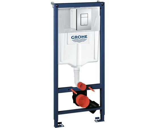 Инсталляция для подвесного унитаза GROHE Rapid SL в сборе, с накладной панелью Skate Cosmopolitan 38772001 