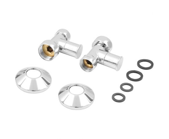 Прямой кран-вентиль SMT ручка колпачок, хром, 3/4х1 г/г, 2 шт 8830SCH0510/2C 