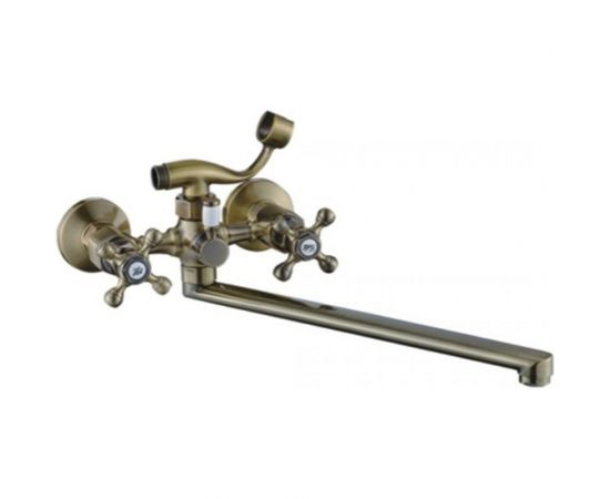 Универсальный смеситель Potato с плоским прямым изливом и переключателем для душа P22329-2 