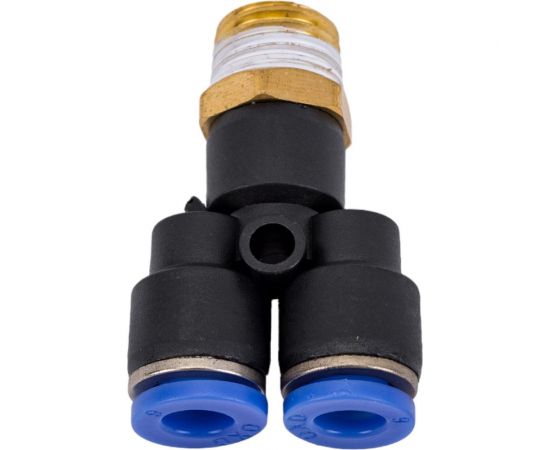 Фитинг цанговый Y-образный трубка 6 мм, внешняя резьба 1/4"" Pegas pneumatic 5703 