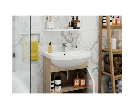 Комплект Onika ЭКО 52 дуб сонома (3в1: тумба+раковина+зеркало) 105204 – изображение 3