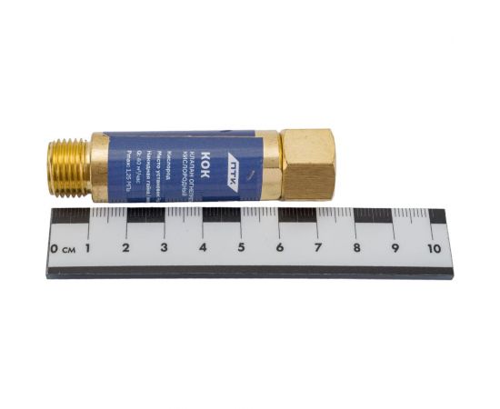 Клапан огнепреградительный на редуктор кислород КОК ПТК 00000025908 – изображение 4