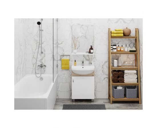 Комплект Onika ЭКО 52 дуб сонома (3в1: тумба+раковина+зеркало) 105204 – изображение 4