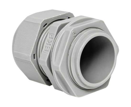 Сальник EKF PG16 IP54 (2 шт) d отверстия 21 мм / d проводника 10-14 мм plc-pg-16-2-r – изображение 4