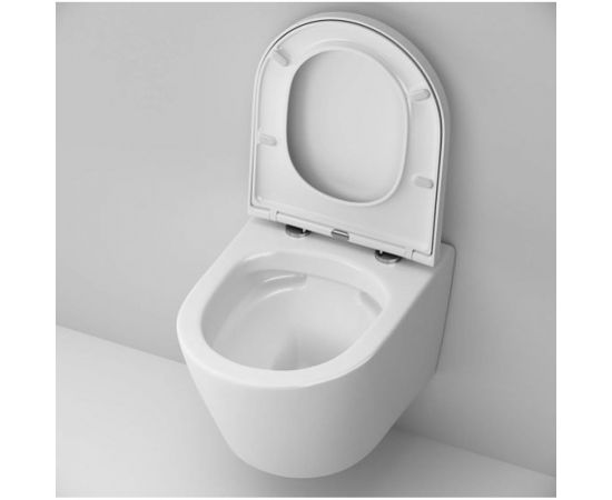 Подвесной унитаз AM.PM Sense FlashClean с сиденьем микролифт C741701SC – изображение 4