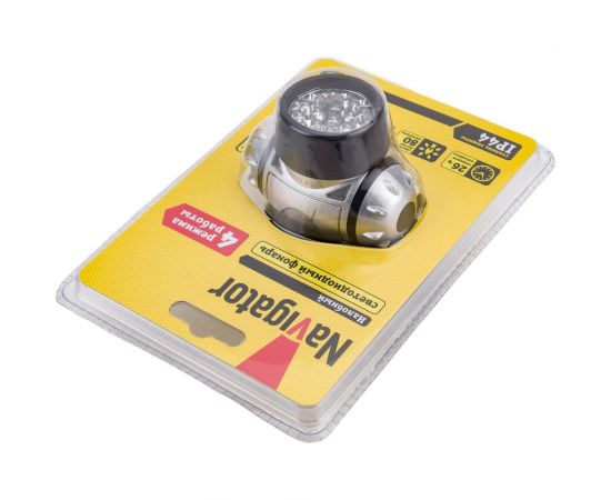 Налобный Фонарь Navigator NPT-H05-3AAA 4режима 19LED 94917 – изображение 5