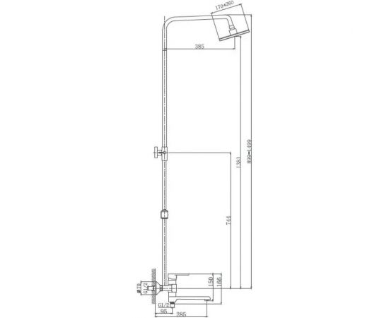 Душевая система Haiba HB2424 – изображение 5