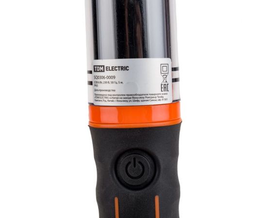 Переносной светодиодный светильник TDM фп10, cob 6 вт, 360 лм, 230 в, ip65, шнур 5 м, сетевой SQ0306-0009 – изображение 5