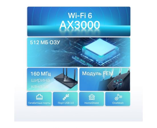 Двухдиапазонный гигабитный wi-fi роутер TP-Link ARCHER AX55 – изображение 6
