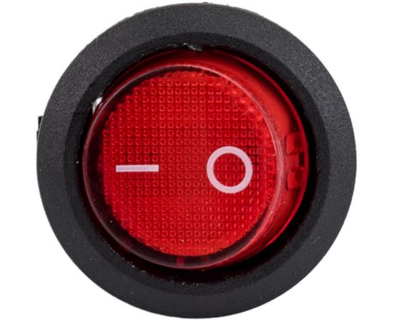 Круглая клавиша Nord-Yada 250V 6А красная (2контакта) ON-OFF (2шт в упаковке) 905483 – изображение 7