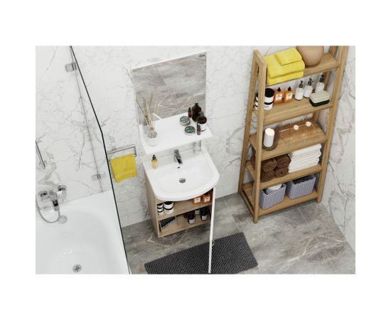 Комплект Onika ЭКО 52 дуб сонома (3в1: тумба+раковина+зеркало) 105204 – изображение 7