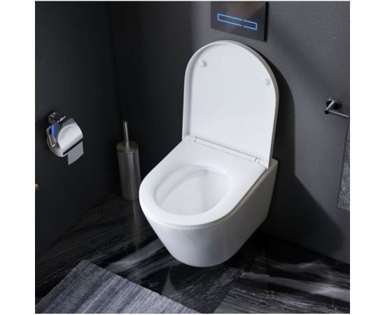 Подвесной унитаз AM.PM Sense FlashClean с сиденьем микролифт C741701SC – изображение 7