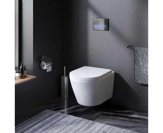 Подвесной унитаз AM.PM Sense FlashClean с сиденьем микролифт C741701SC – изображение 8