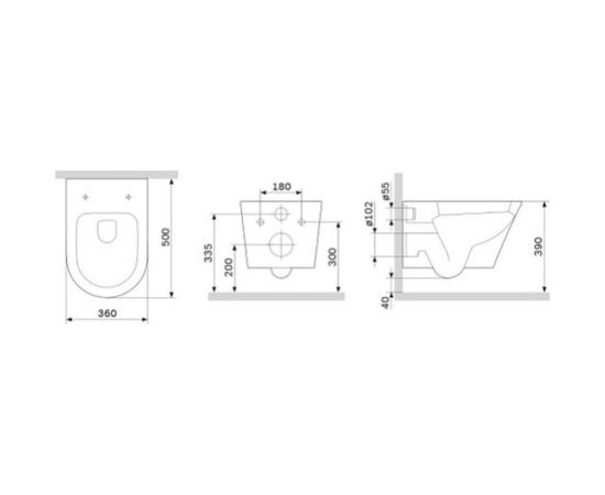 Подвесной унитаз AM.PM Sense FlashClean с сиденьем микролифт C741701SC – изображение 10