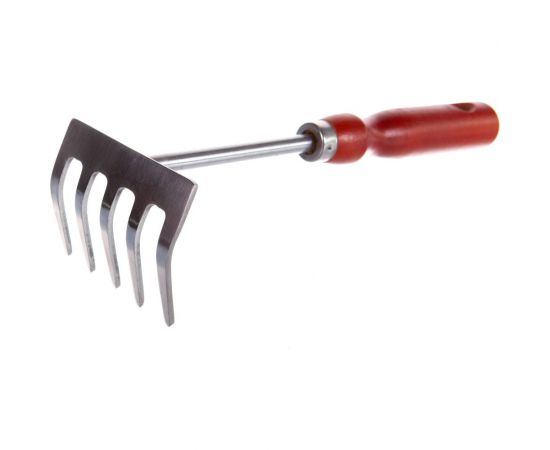 Грабельки из нержавеющей стали с деревянной ручкой 250 мм GRINDA 8-421149_z01 