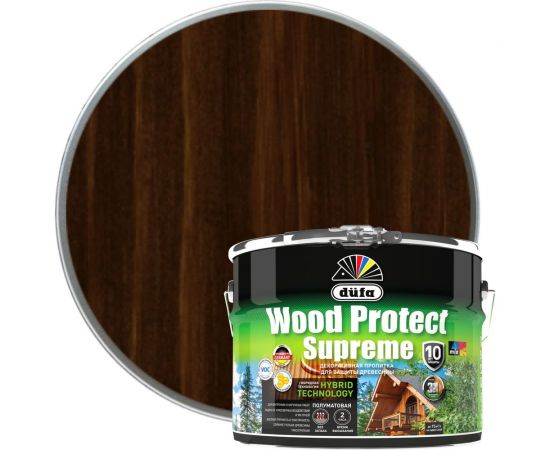 Пропитка Dufa WOOD PROTECT Supreme, палисандр 9 л МП00-008395 