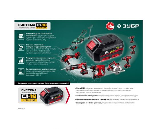 Бесщеточная газонокосилка ЗУБР 36 В ГКЛ-3736 – изображение 13