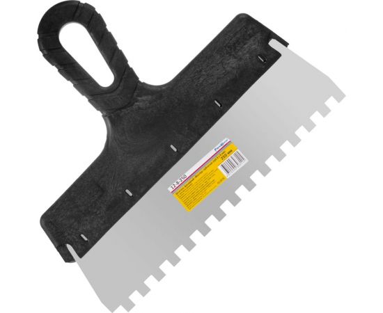 Фасадный зубчатый шпатель (нержавеющая сталь, 250мм, зуб.8x8мм) РемоКолор Мастер 12-8-250 – изображение 2