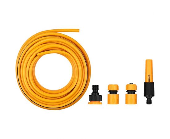 Усиленный шланг для полива DEKO 1/2 20 м с насадкой и коннекторами DKI20, 5 предметов 065-0464 – изображение 2