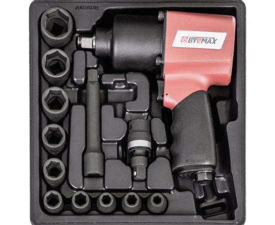 Пневмогайковерт Byemax в наборе с головками BM-43-4037GK3 – изображение 2