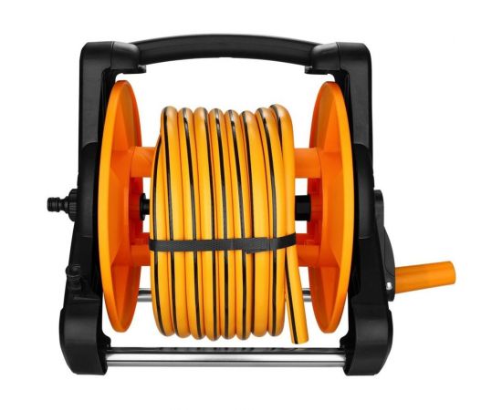 Набор для полива DEKO DKI15 катушка, шланг усиленный 1/2 15 м + 2 м, насадка для полива, коннекторы, 9 предметов 065-0462 – изображение 3