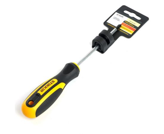 Крестовая отвертка STEKKER ph 1x100 мм, cr-v, двухкомпонентная рукоятка sdm-ph1-100 , 39769 – изображение 5