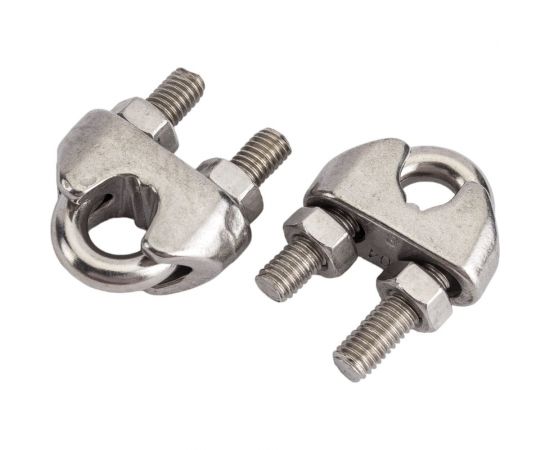 Канатный зажим КРЕП-КОМП нержавейка А2, DIN 741, М8 10 шт. зкн8м 