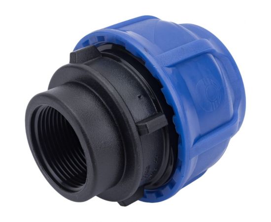 Компрессионная соединительная муфта VALFEX ПНД, с внутренней резьбой, 50x1 1/4"" 121001250114 