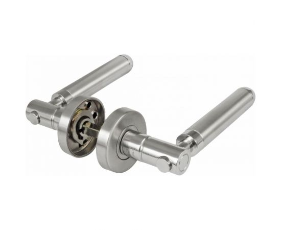 Дверная ручка на розетке Amig нержавеющая сталь 24-141 