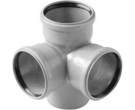 Двухплоскостная крестовина VALFEX 110/110/50, левая, внутренняя канализация 28111150 