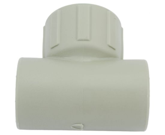 Комбинированный тройник ПОЛИТЭК 20x1/2 с внутренней резьбой PPRC серый 9500002012С – изображение 2