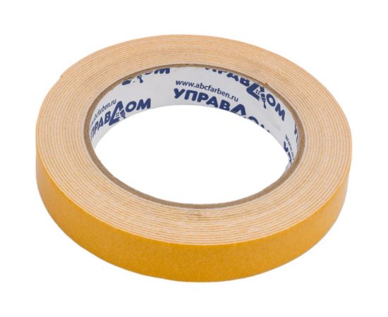 Двухсторонняя клейкая лента на вспененной основе УправДом 19 мм х 5 м 4100008441 – изображение 2