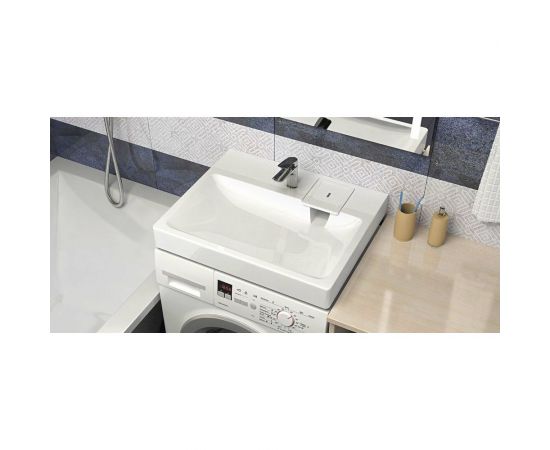 Раковина над стиральной машиной GLANZ Santi с кронштейнами 4673730111184 – изображение 2