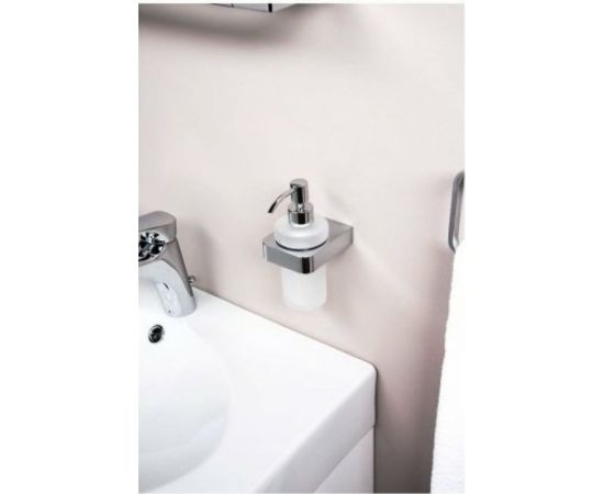 Дозатор для мыла с держателем Aquanet 5781-1 стекло, хром 00187076 – изображение 2