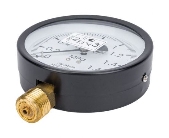 Манометр ЭКО-М Экомера МД02-100мм 0..1,6 МПа G1\2 (Эконом) МД02-100-G-1,6МПа-ЭИ – изображение 2
