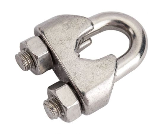 Канатный зажим КРЕП-КОМП нержавейка А2, DIN 741, М8 10 шт. зкн8м – изображение 2