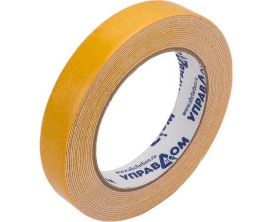 Двухсторонняя клейкая лента на вспененной основе УправДом 19 мм х 5 м 4100008441 – изображение 3