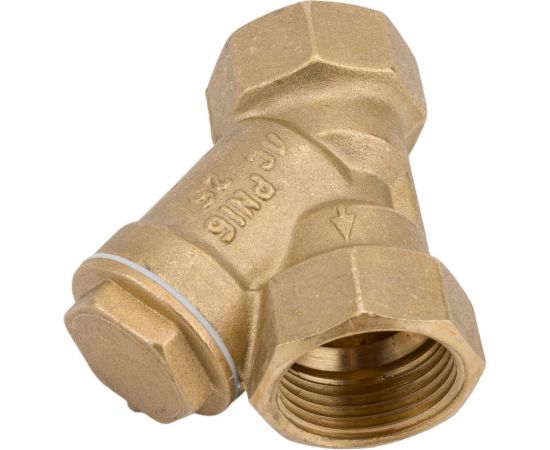 Латунный Y-образный фильтр VALFEX 46Б5фт1 Ду25 Ру25 м/м VF.192.L00.100 036-1226 – изображение 3