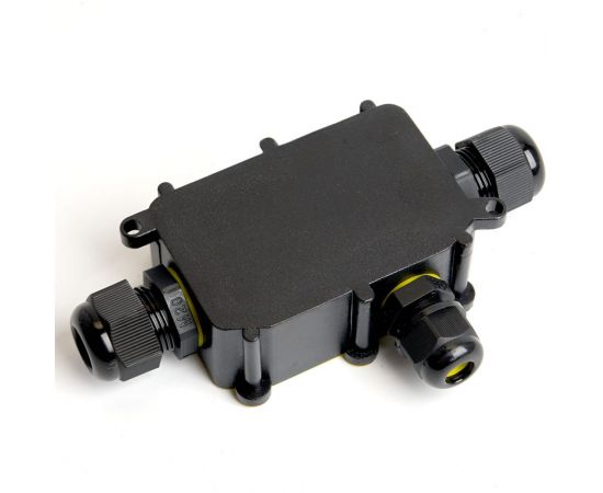 Распределительная коробка STEKKER LD523 водонепроницаемая на 3 выхода, 450V, 140x78x36, черный 49121 – изображение 4